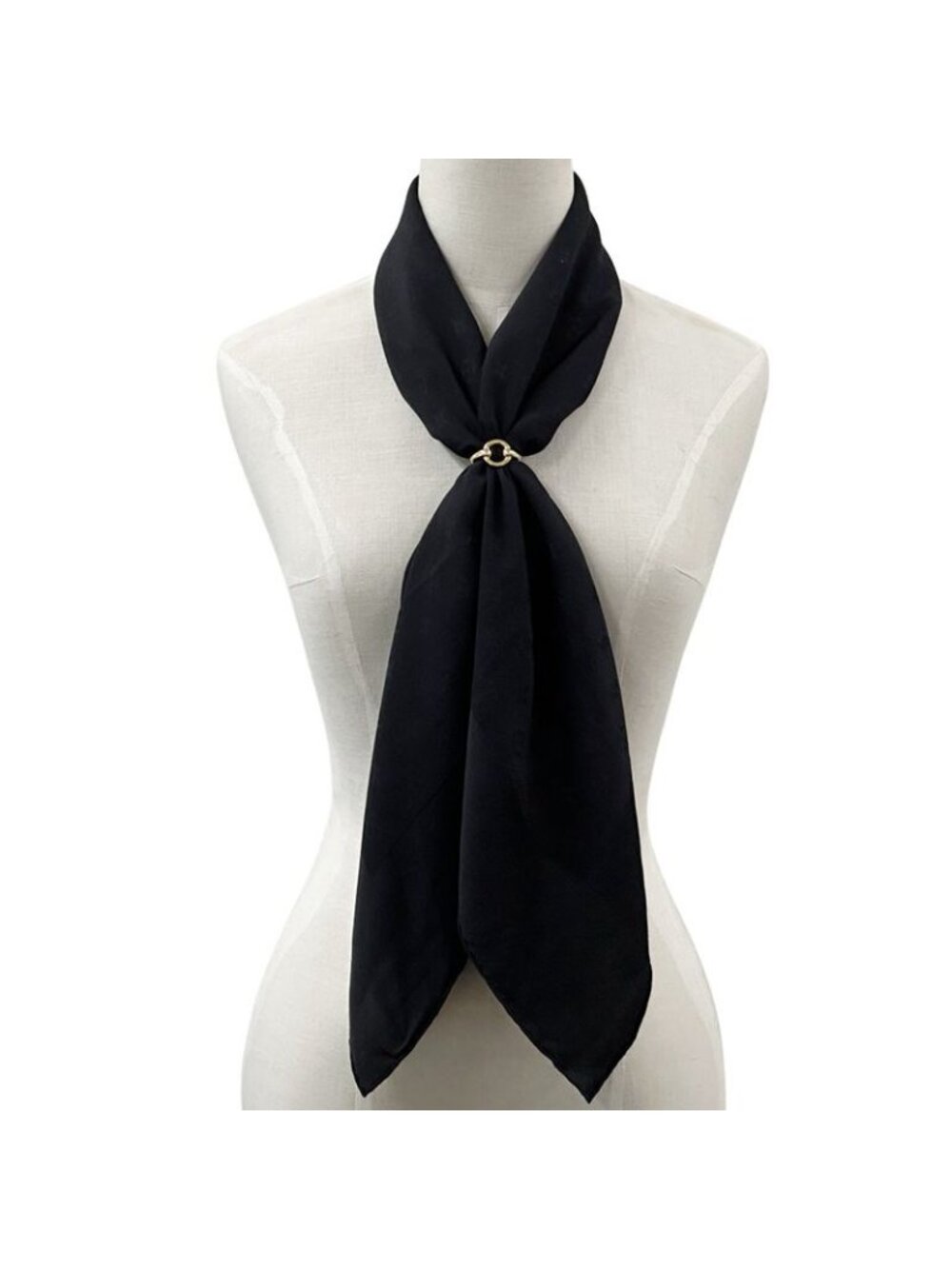 Louis Vuitton Scarf Monogram Monaco 90 Noir Black Simple - Picture 4 of 7